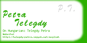 petra telegdy business card